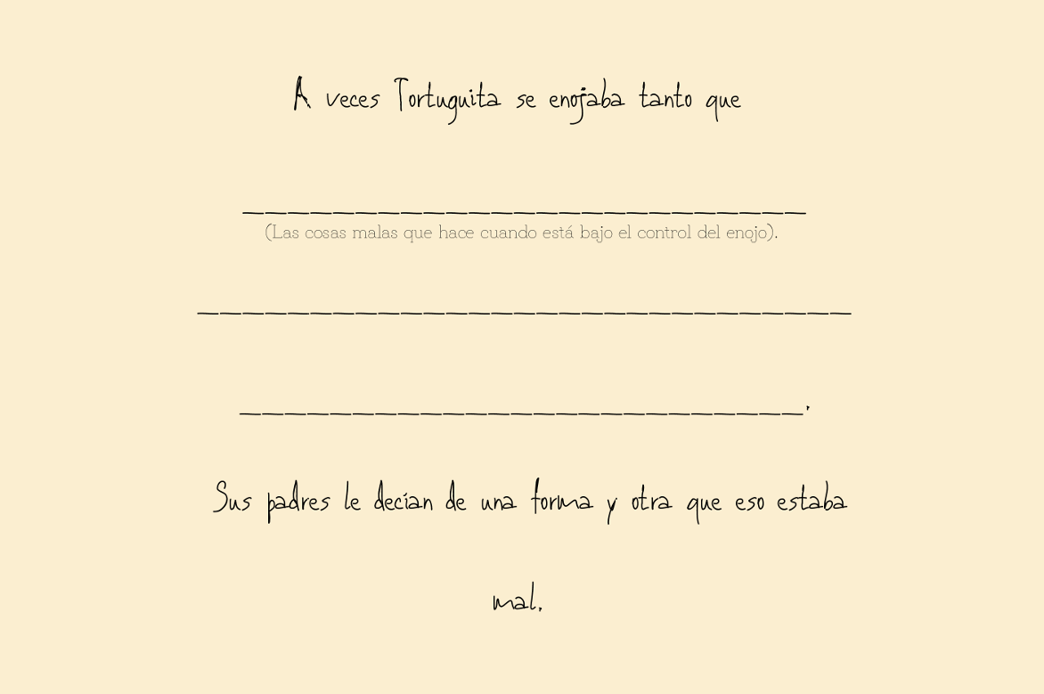 CUENTO TERAPÉUTICO: La Tortuguita Enojona