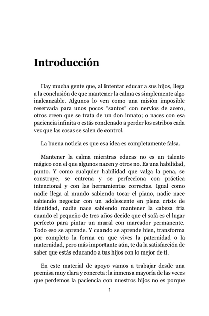 El Secreto Para Nunca Perder la Calma con tus Hijos (Material de Apoyo)